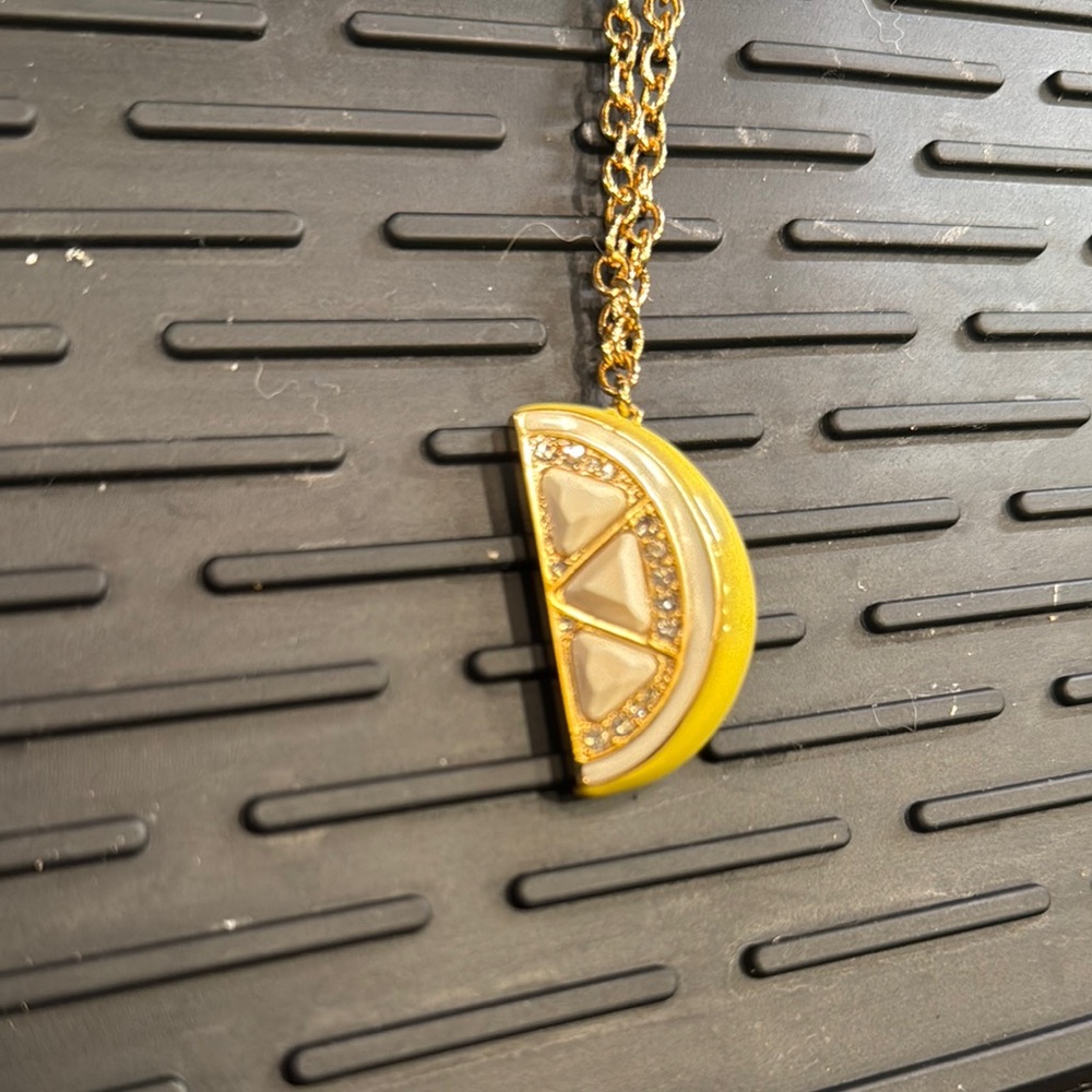 Kate Spade Lemon Slice Pendant Necklace